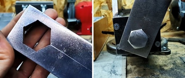 Како направити шестерокутну рупу у дебелом челику у гаражи