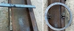 How to bend a steel strip on edge and make a ring