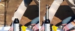 How to make a drive for pumping a hydraulic jack from a screwdriver