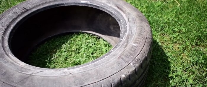 Jak vyrobit venkovní houpačku ze staré pneumatiky a potěšit děti