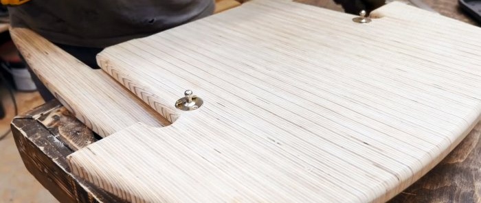 Cómo hacer una silla plegable con trozos de madera contrachapada