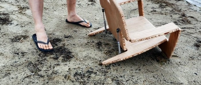 Com fer una cadira plegable amb restes de fusta contraxapada