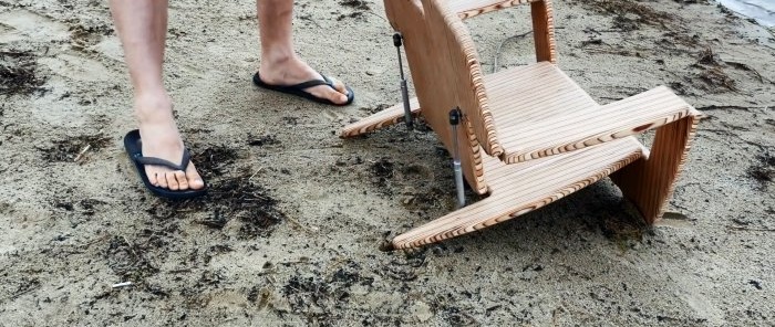 Cómo hacer una silla plegable con trozos de madera contrachapada