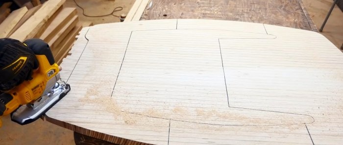 Cómo hacer una silla plegable con trozos de madera contrachapada