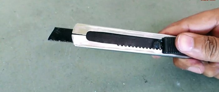 3 life hacks para sa paggamit ng mga scrap ng hacksaw blade para sa metal