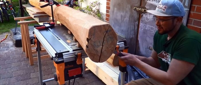 Cómo instalar de forma segura postes para una terraza de madera en rollo torcida