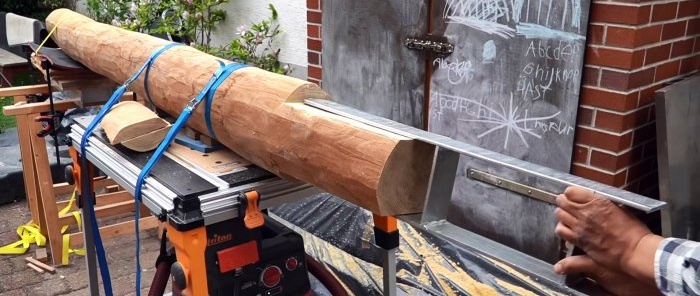 Πώς να εγκαταστήσετε με ασφάλεια στύλους για μια στρεβλή στρογγυλή ξύλινη βεράντα