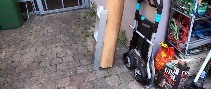 Com instal·lar de manera segura els pals per a una terrassa de fusta rodona torta