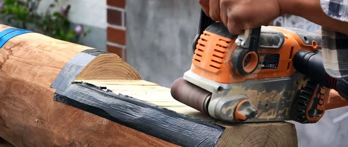 Come installare in modo sicuro i montanti per una terrazza in legno rotonda e storta