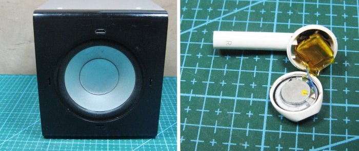 How to make a speaker from wireless headphones