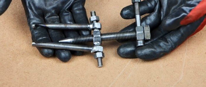 How to make a bearing puller from ordinary bolts and studs