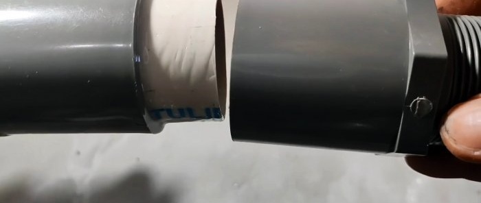 Budžeta aerators dīķim no PVC caurulēm