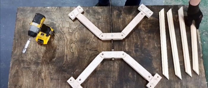 Hvordan lage en klemme for rask montering av baguetterammer drevet av en skrutrekker