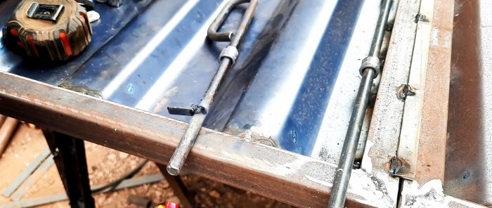 How to make simple metal gate latches from scrap materials