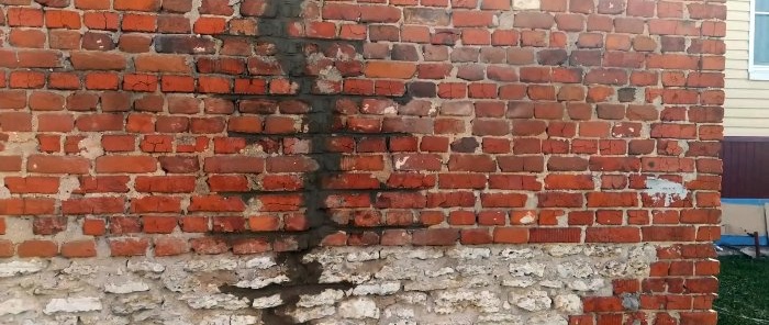 Ett billigt sätt att reparera en sprucken vägg samtidigt som du stärker grunden