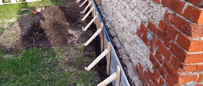 An inexpensive way to repair a cracked wall while strengthening the foundation