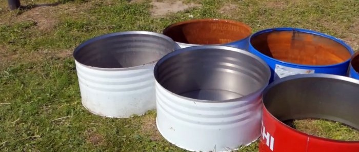 3 Ideen, wie man Metallfässer für andere Zwecke nutzen kann