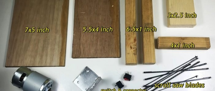 Hoe maak je een 12V mini-decoupeerzaag van hout