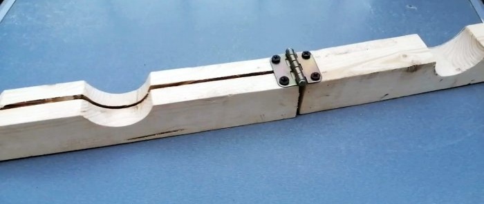 Μια απλή σπιτική συσκευή για την κοπή σωλήνων PVC