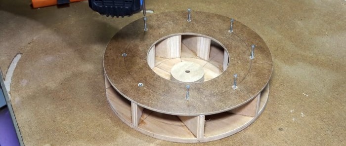 Cómo hacer un ventilador productivo para un taller de madera.
