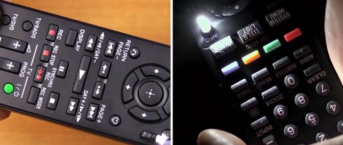 Paano gumawa ng button backlighting para sa anumang remote control
