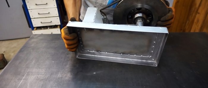 Hoe je thuis een machine monteert voor het slijpen van remschijven van een wasmachinemotor