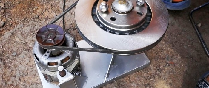 Kako kod kuće sastaviti stroj za brušenje kočionih diskova iz motora perilice rublja