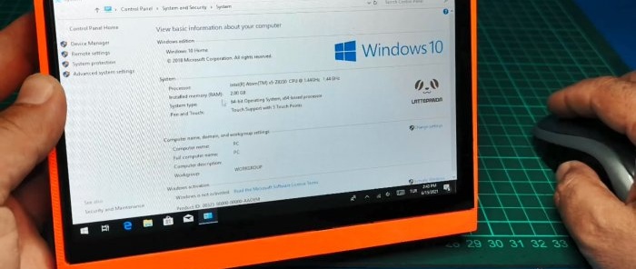 Kako napraviti mini tablet računalo na Windows 10