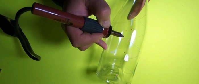 How to cut a glass bottle in a spiral