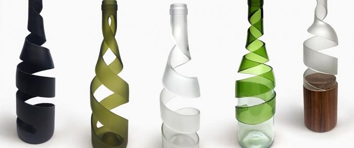 Comment couper une bouteille en verre en spirale