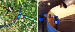 Как да направите автоматично напояване с дъждовна вода без помпи или електричество