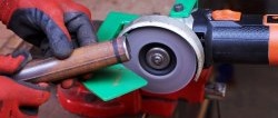 How to make an emery attachment for an angle grinder