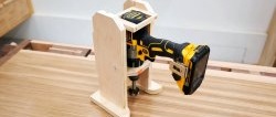 Portable drilling machine from plywood scraps