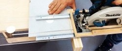 How to make a simple carriage to make perfect cuts with a manual circular saw