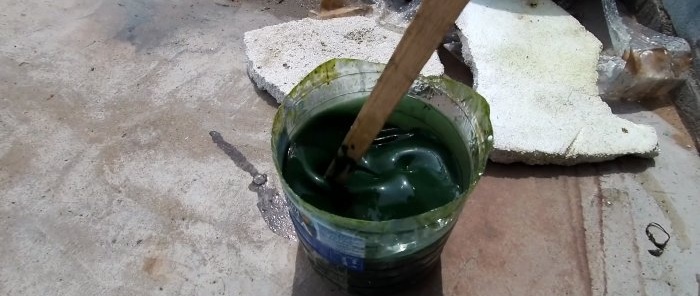 Jak vyrobit levnou voděodolnou a otěruvzdornou barvu na beton, cihly nebo dřevo