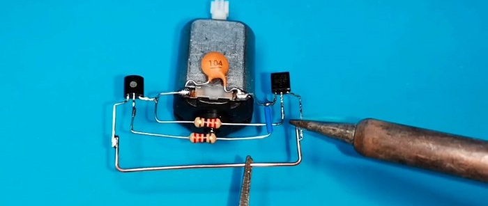 Schema de control reversibil al unui motor electric cu două butoane de ceas