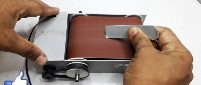 DIY mini lentes slīpmašīna