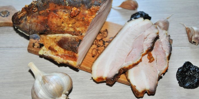 How to cook smoked lard without a smoker in the oven