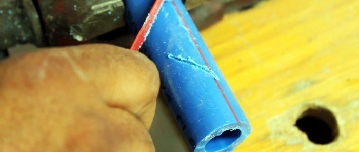 Kako napraviti sidro od plastičnih cijevi