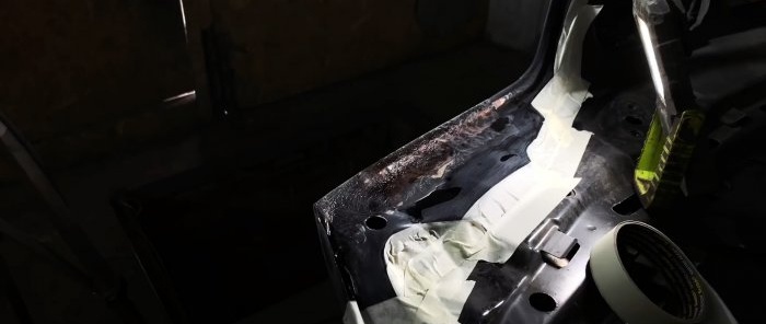 Kako popraviti koroziju automobila bez zavarivanja i pištolja za prskanje