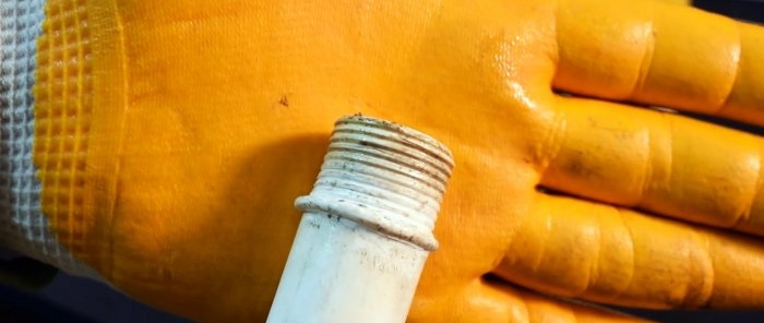 Lehimleme olmadan plastik boruların dişli sökülebilir bağlantısı nasıl yapılır