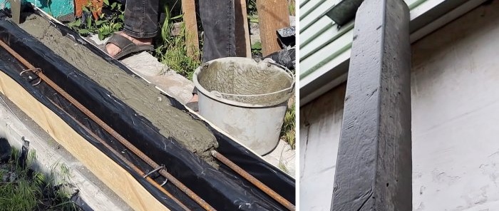 En enkel teknologi for å lage glatte, pene betongsøyler hjemme