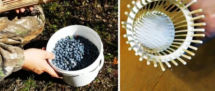How to make a berry harvester