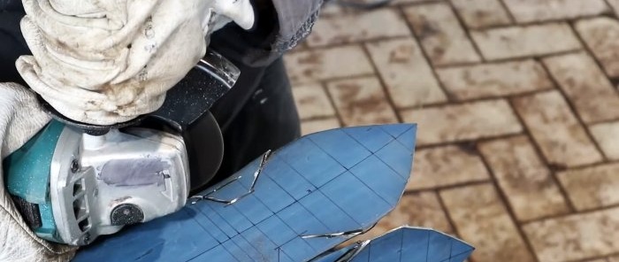 Hvordan lage en vakker knott på en stolpe fra et profilrør
