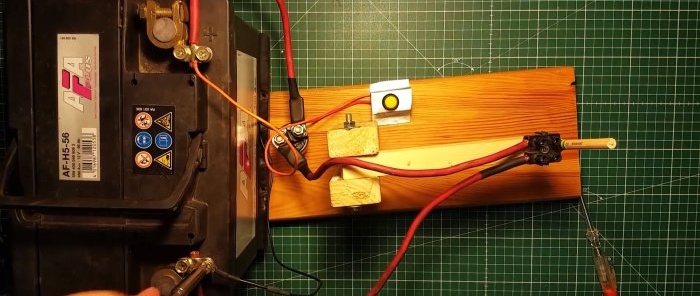 Hogyan készítsünk ellenállás-hegesztőgépet autó akkumulátorából