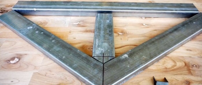 Cómo marcar los extremos de los tubos perfilados para cortarlos en diferentes ángulos y su posterior conexión.