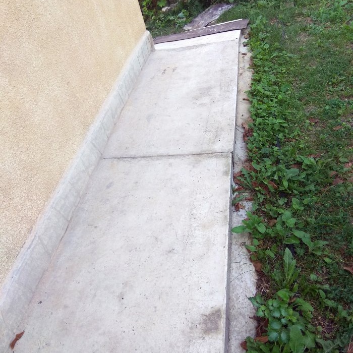 DIY betonová slepá oblast kolem domu