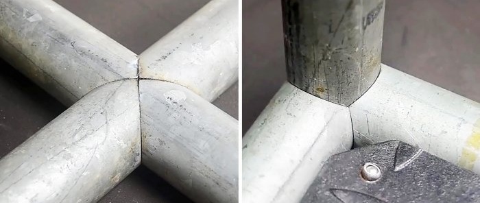 Useful tricks to beautifully weld three or four metal profiles