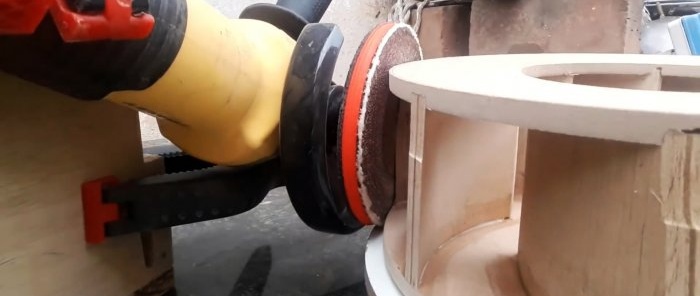 Hogyan készítsünk radiális ventilátort műhelyháztetőhöz rétegelt lemezből és mosógép motorjából