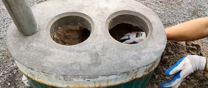 Cosa fare da una botte che perde e non è adatta all'acqua Una stufa a legna da esterno